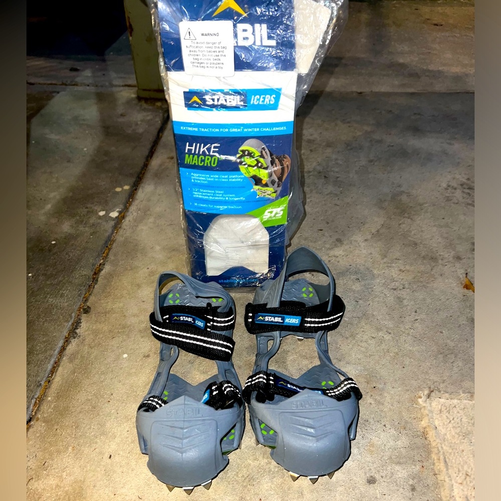 STABILicers Hike Macro for Walking or Hiking on Snow and Ice Size Medium